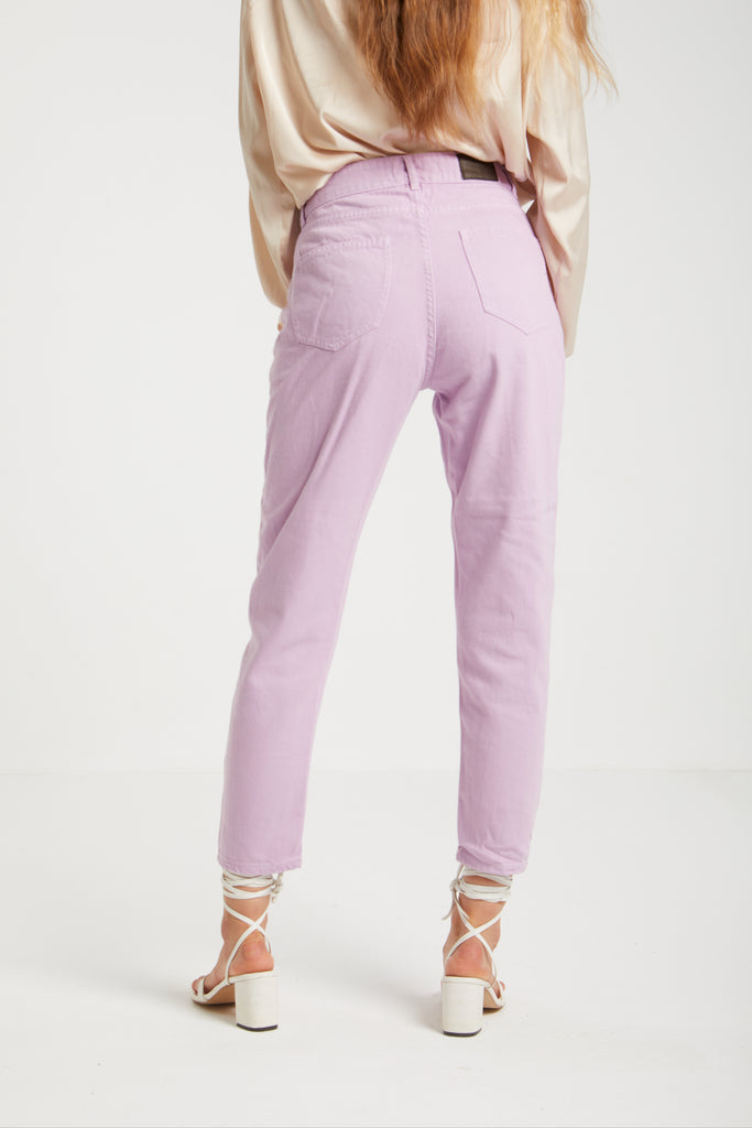 MOM FIT JEANS IN LILAC - clothing - Opio Shop