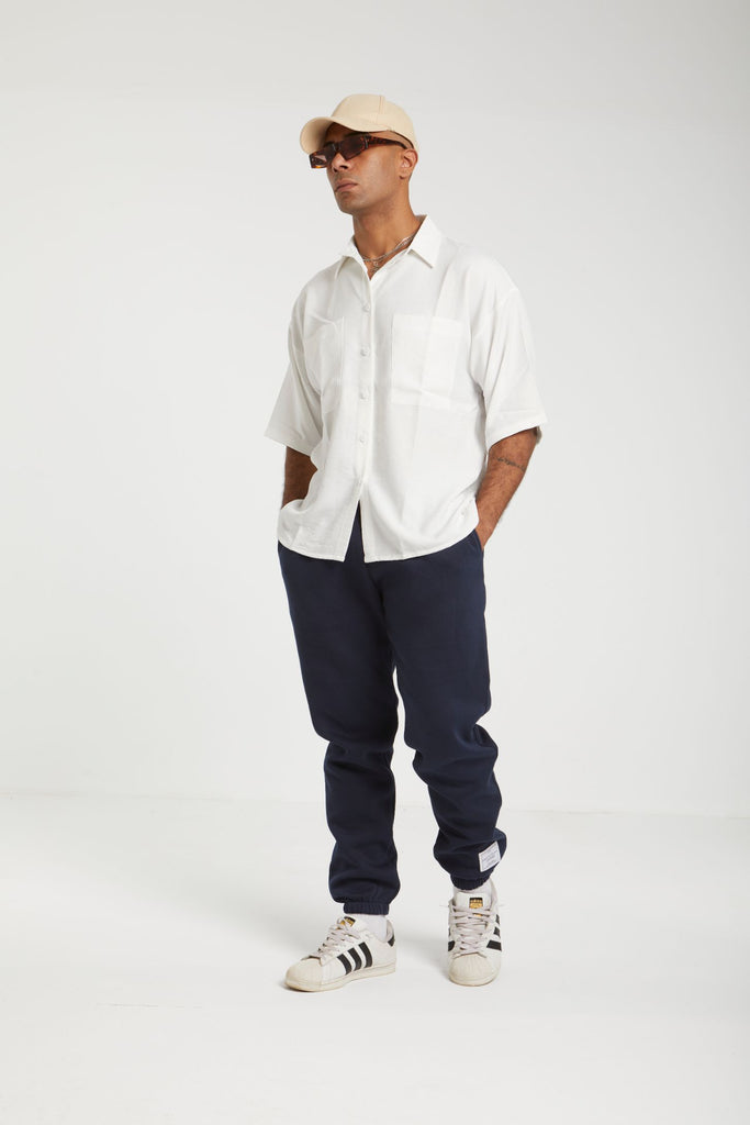 ESSENTIAL JOGGERS PANTS - NAVY - Clothing - Opio Shop