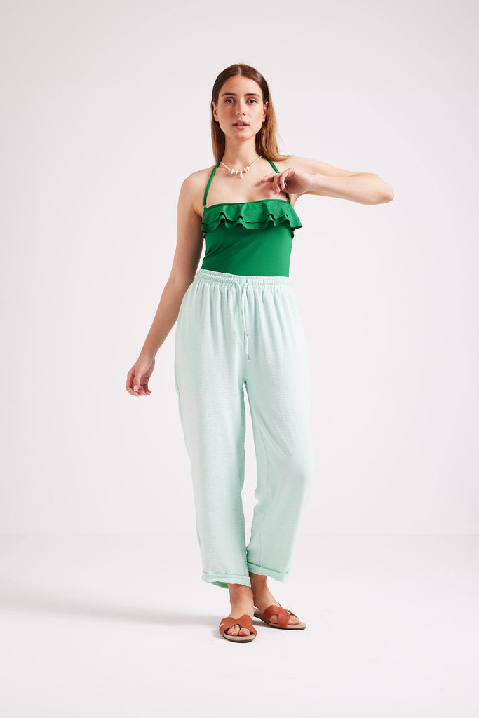 STAY CHILL PANTS - GREEN - Clothing - Opio Shop